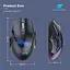 Компьютерная мышь MiKESPN W10 игровая с аккумулятором и подсветкой 2.4 gHz+Bluetooth - миниатюра 5