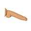 Фалоімітатор Addiction Dual Density Silicone Dildo Caramel 8″, присоска, діаметр 4,3 см, вібропуля - мініатюра 3