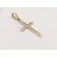Золотой крестик Qvaliz с фианитами. 50300618 - миниатюра 2