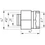 Муфта с внутренней резьбой APE 702 L 1″x32 000001529 - миниатюра 5