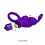 Виброкольцо Pretty Love Vibro Penis Ring Rabbit 11.3 см фиолетовый - миниатюра 7