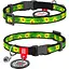 Ошейник для кота Waudog Nylon с QR паспортом рисунок Авокадо пластиковая пряжка-фастекс Размер XS - миниатюра 1