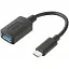 Перехідник Type-C (M) - USB 3.0 (F), чорний, Trust Calyx, 9 см (20967) - мініатюра 1