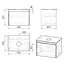 Тумба підвісна Imprese Bilovec з умивальником 70 см Білий f3276W Білий - мініатюра 2