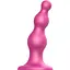 Насадка для страпона Strap-On-Me Dildo Plug Beads Framboise Metallic M - мініатюра 1