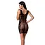 Откровенное платье-сетка Passion BS073 black One size - миниатюра 2