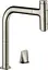 Смеситель для кухни Hansgrohe Metris Select 200 2jet с выдвижным изливом sBox Steel Finis 73818800 Нержавеющая сталь - миниатюра 1