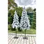 Ялинка Hvoya Style Lux лита вузька на металевій підставці 2 м засніжена - мініатюра 2