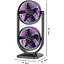 Портативный вентилятор Epik Double head Black [137258] - миниатюра 2