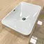 Умивальник VBI Bitritto M white врізний VBI-018025, Білий - мініатюра 3