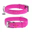 Нашийник для собак шкіряний Waudog Glamour з QR-паспортом подвійний зі стразами L Ш 25 мм Д 38-49 см рожевий - мініатюра 1