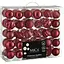 Комплект елочных украшений Mica Decorations пластиковые 6-7 см вишневые 60 шт. (1182022) - миниатюра 1