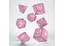 Набір кубиків Elvish Shimmering pink & White Dice Set , 7 шт. (SELV11) - мініатюра 2