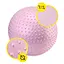 Мяч для фитнеса (фитбол) Cornix 65 см массажный Anti-Burst Light Pink XR-0489 - миниатюра 7
