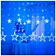 Гірлянда штора "Зірки" ZABI-8 USB 120 L, 3*1 м, USB+батарейка, синя - мініатюра 2