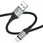 Кабель Hoco X102 Fresh MicroUSB 1m black - мініатюра 3