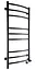 Электрический полотенцесушитель Unio LDE ER 1000-500-9 BLK Лесенка Дуга Элит черный, Черный матовый, Правое, Механический - миниатюра 2