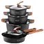 Набір каструль з кришками та сковорідкою Edenberg EB-9184, 15 предметів із мармуровим покриттям - мініатюра 3