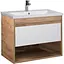 Тумба Мойдодир Oslo 70 Wood з умивальником Cosmo 70 дуб крафт/Білий - мініатюра 1