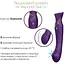 Смарт-вибратор 3 в 1 Zalo Queen Twilight Purple пульсирующая жемчужина и вакуум кристалл Swarovski - миниатюра 5
