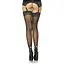 Панчохи Leg Avenue Stockings Rhinestone backseam Black One size - мініатюра 1