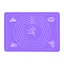 Килимок силіконовий для розкачування тіста, випічки та заморожування напівфабрикатів 25х35 см, A-plus Фіолетовий 84615 - мініатюра 2