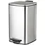 Мусорное ведро Zerix Kubix-TC0108 SS Color с плавным закрытием квадратное 8 л нержавейка (ZX5891)  - миниатюра 1