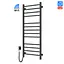 Электрический полотенцесушитель Navin Классик Квадро 500x1200 Sensor с Wi-Fi, левый, черный муар 12-112033-4880, Черный матовый, Левое, Электронный - миниатюра 3