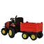 Дитячий електротрактор Bambi з причепом M 4619ABLR-3, червоний — потужний, музичний, на гумових колесах - мініатюра 6