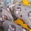 Комплект постельного белья MirSon Бязь 20-0029 Funny mice 160x220 см серо-желтый (2200010267198) - миниатюра 3
