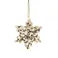 Елочное украшение "Снежинка с блестками" 6,5 см, YQ1463766 - миниатюра 2