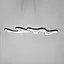 Эффектная удлиненная черная люстра в корпусе 98х31 см Ст. PCL005-1000 BK | Line F - миниатюра 3