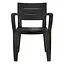 Стул садовый пластиковый Bica Emma графит - миниатюра 5