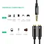 Аудіо кабель-адаптер Ugreen AV141 3.5 мм Male to 2 Female Audio Cable ABC Case чорний (30620) - мініатюра 2