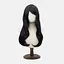 Парик черный матовый - миниатюра 1