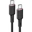 Кабель Acefast C2-03 Type-C to Type-C 3A 60W 1.2 м silicone zinc connectors чорний - мініатюра 1