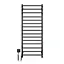 Электрический полотенцесушитель Navin Грандис 480x1200 Sensor левый с таймером черный муар 10-043153-5010, Черный матовый, Левое, Электронный - миниатюра 1