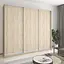 Шафа-купе тридверна MebelStar Комбо AL 3ДСП 270x45x240 см Дуб сонома (MBS-2055) - мініатюра 1