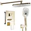 Душова система Rea Moby gold + BOX прихованого монтажу REA-P2405, Золотий - мініатюра 1