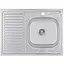 Кухонная мойка Brinex 6080-R 0.6 мм, накладная BRIN6080RSAT06 - миниатюра 1
