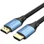 Кабель Vention HDMI M - M,10.0 м V2.0 4K 60Гц Aluminum Alloy Blue - мініатюра 1