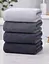 Комплект полотенец для лица 10 шт. 50 x 90 см HX-1-1-192 хлопковое махровое полотенце косметическое для умывания разные цвета Серый - миниатюра 1