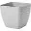 Горщик для квітів Form-Plastic Sahara mini квадро-17 з підставкою 3 л сірий (3630-055) - мініатюра 1
