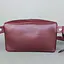 Шкіряна поясна сумка бордова - мініатюра 5