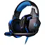 Геймерские наушники Kotion Each G2000 Pro Gaming с подсветкой черно-синие - миниатюра 1