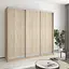 Шафа-купе тридверна MebelStar Стандарт AL 3ДСП 220x45x210 см Дуб сонома (MBS-2846) - мініатюра 1