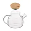 Заварочный чайник Ardesto Iceberg 1 л боросиликатное стекло бамбук прозрачный - миниатюра 4
