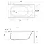 Ванна акрилова Cersant Mto 140x70 - мініатюра 2
