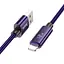 Дата кабель Hoco U125 Benefit 2.4A USB to Lightning with display (1.2m) Purple - мініатюра 2