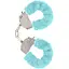 Наручники Toy Joy Furry Fun Cuffs 28 см блакитний - мініатюра 1